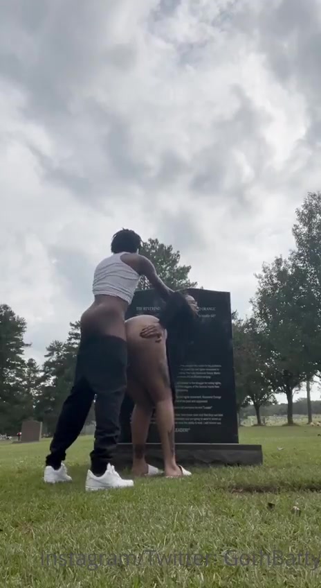 Fucking her at her husband’s grave
