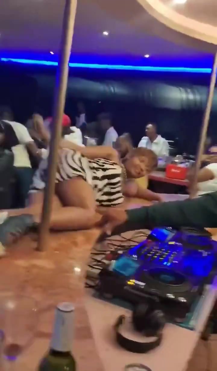 Pussy show at the bar