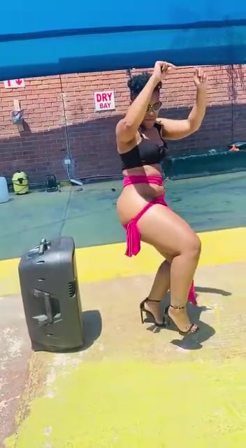 Zodwa wabantu naked in public on Instagram