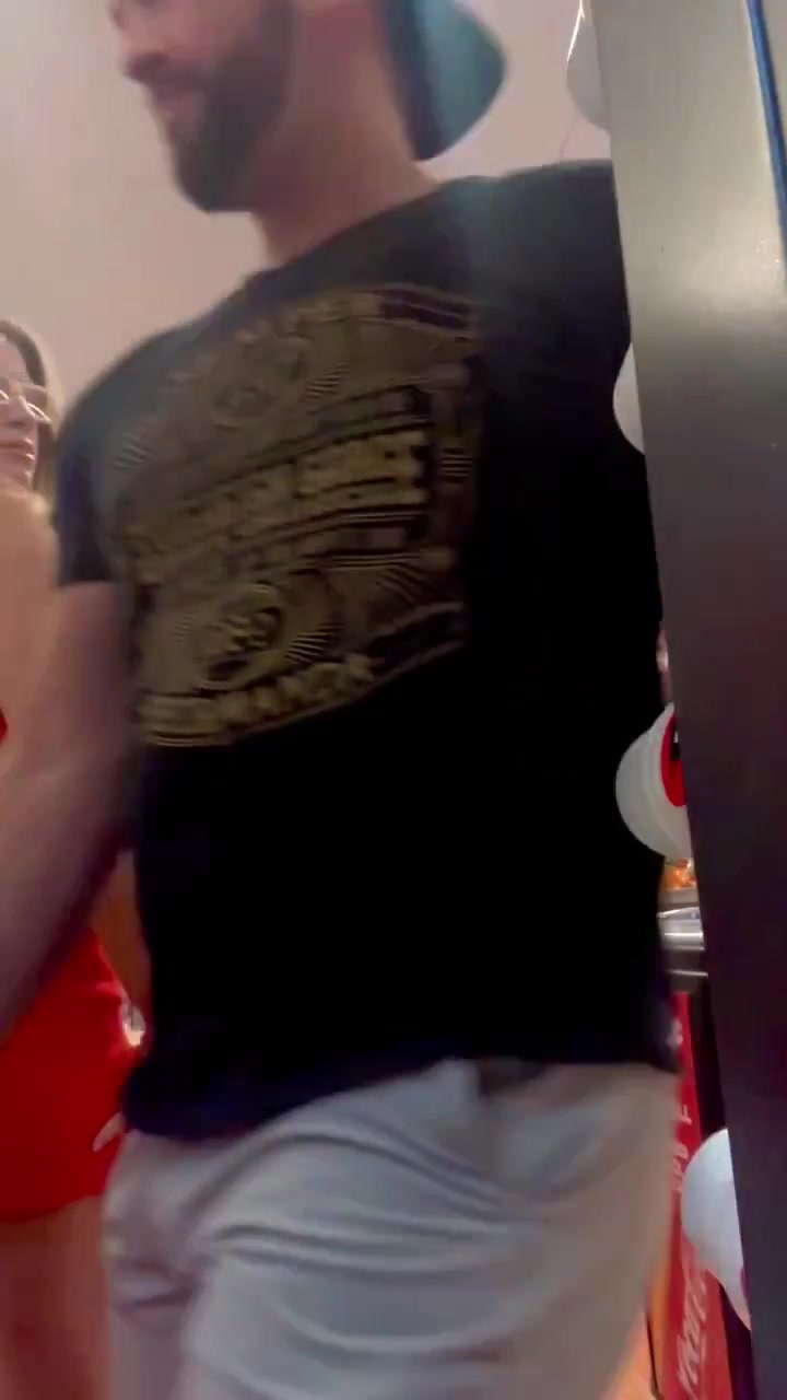 slut horny at the store