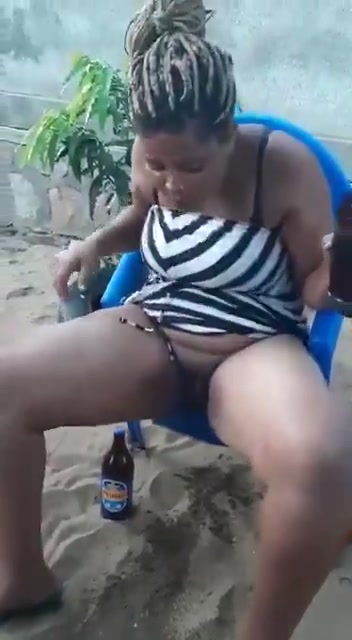 Drunk slut peeing in public at a Tavern