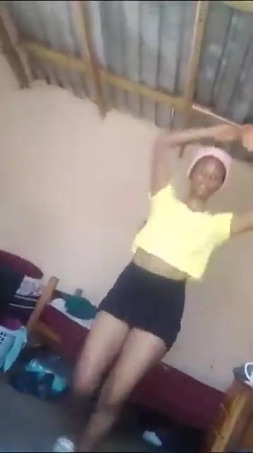 Mzansi Bitch Shows Hairy Pussy While Doing Zulu Dance