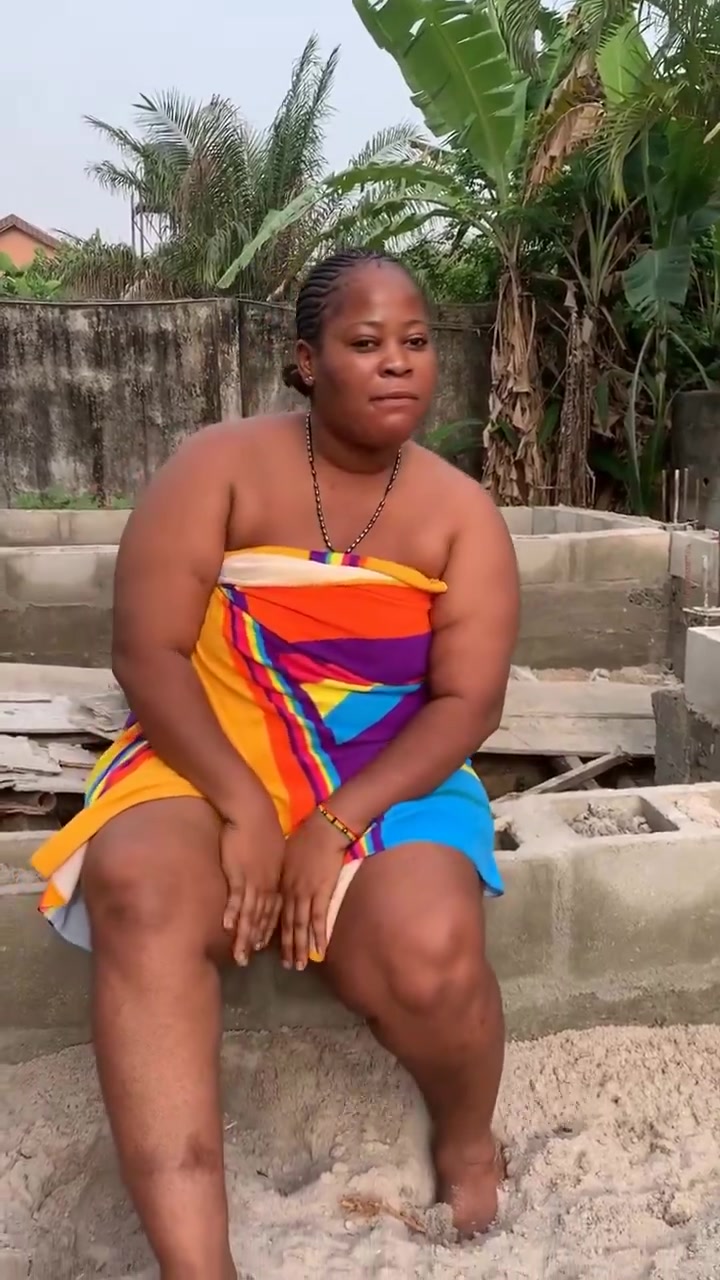 African BBW outdoor view once